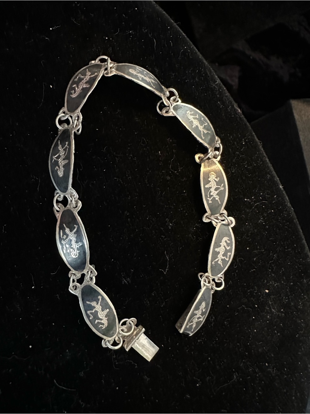 Siam Sterling Silver Niello Bracelet